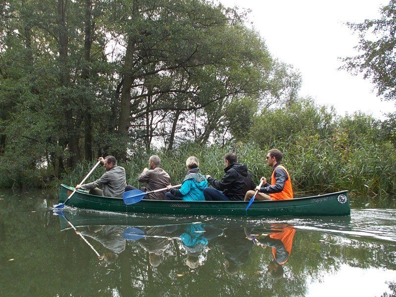 Teamtag Schatzsuche paddeln Kanu Spreewald