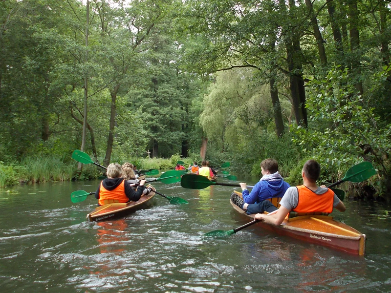 Firmenjubiläum Spreewald Kanu Kanadier Kahn