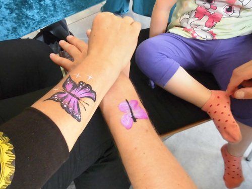 Inhouse Sommerfest Kinderschminken Animation