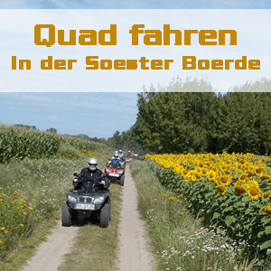 Quad fahren in der Soester Boerde Teamausflug