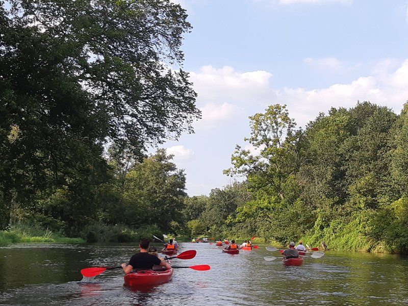 Teamausflug Kanu Rallye Kanadier Spreewald