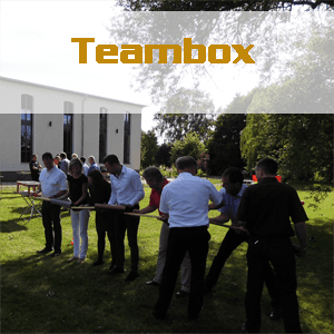 Outdoor Teambox Firmenausflug Teamprogramm