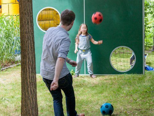 Torwand Sommerfest inhouse Firmenjubiläum