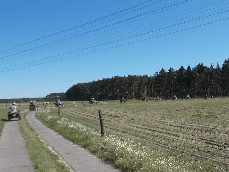 american way Quad Tour Brandenburg grillen Feuer