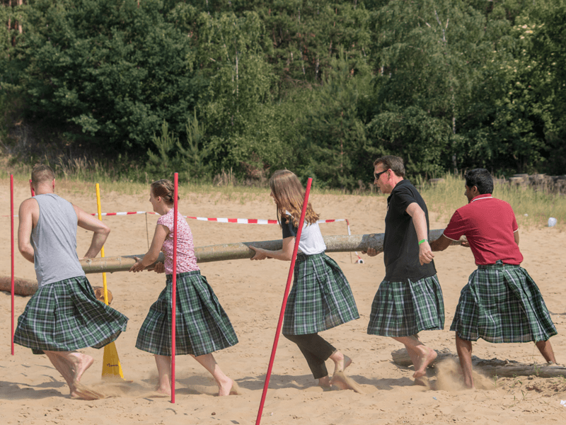 Firmenausflug Highland Games Quad fahren Bamberg Bayern