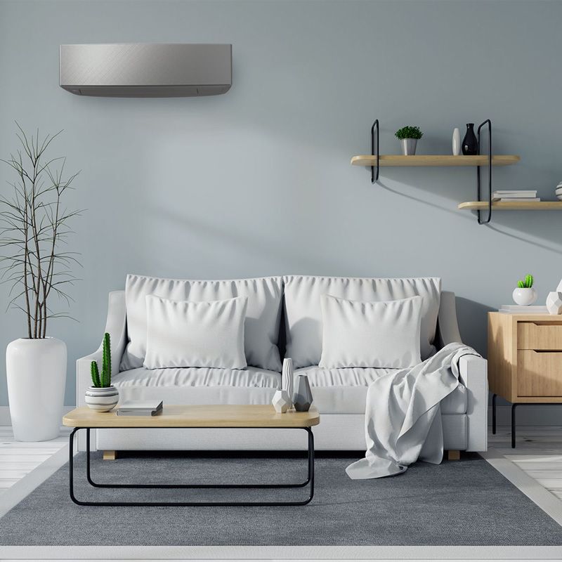 Photo of a room with single room air conditioning