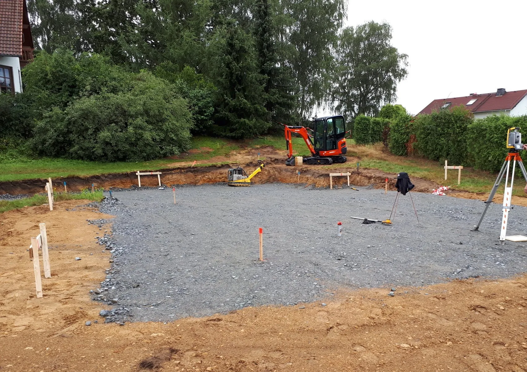 Haus einmessen nach Fertigstellung