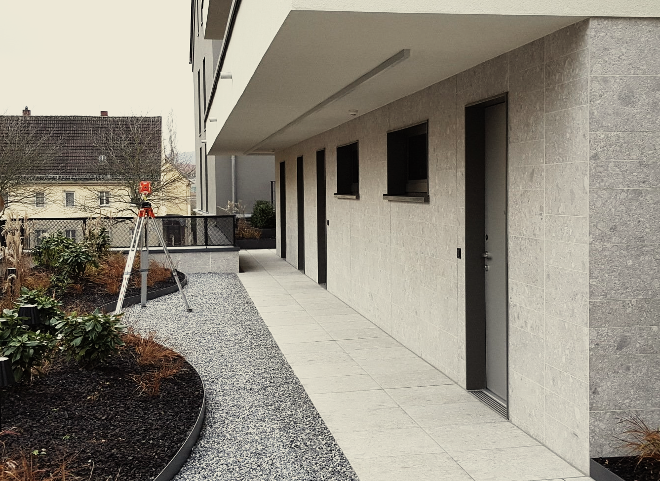 Haus einmessen nach Fertigstellung