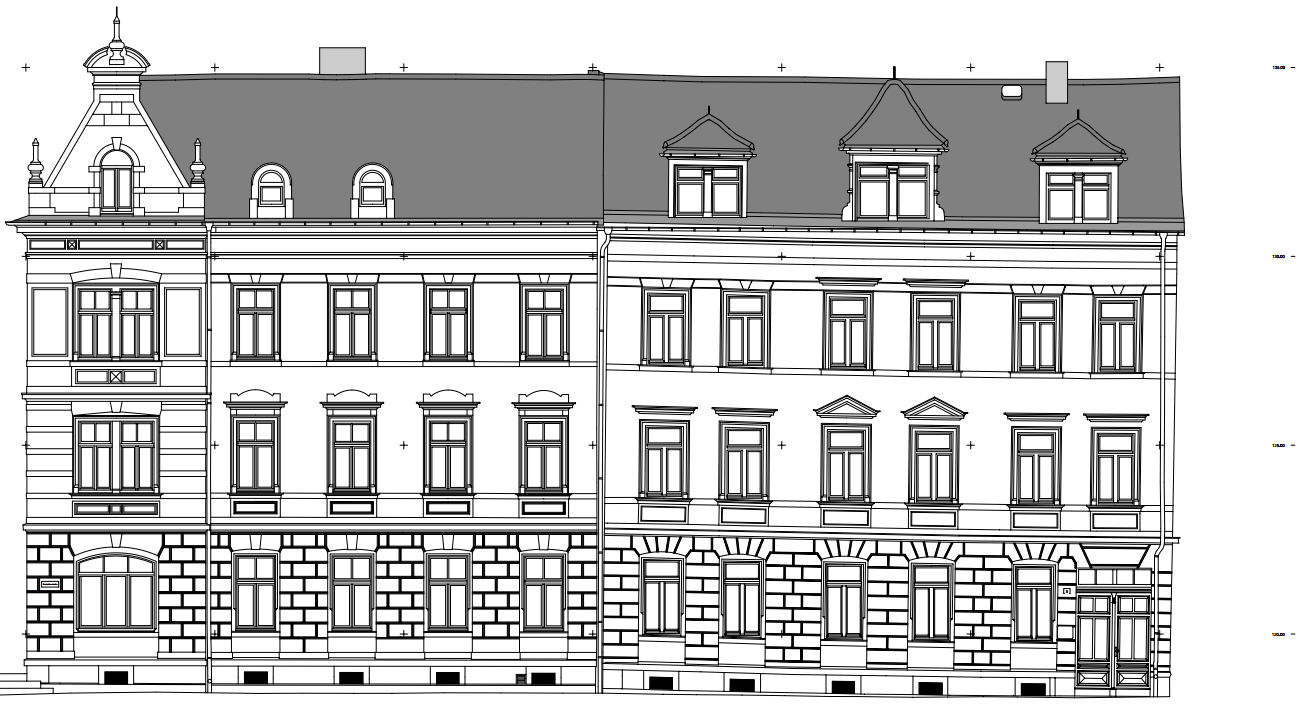 Ansicht Denkmal 3D Laserscanning