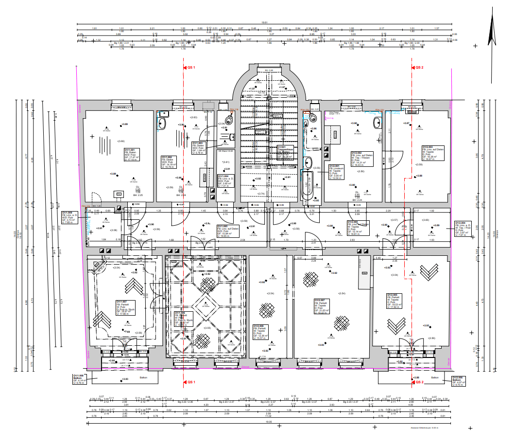 Vermessung Grundriss 3D Laserscanning