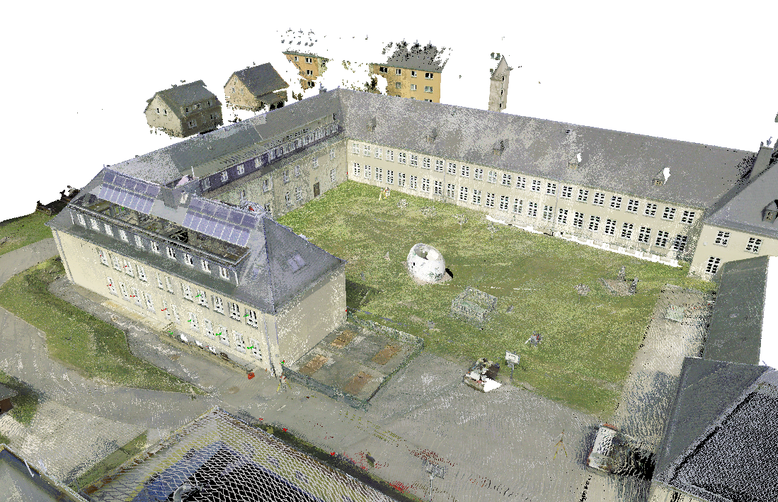 3D-Punktwolke Schulgebäude