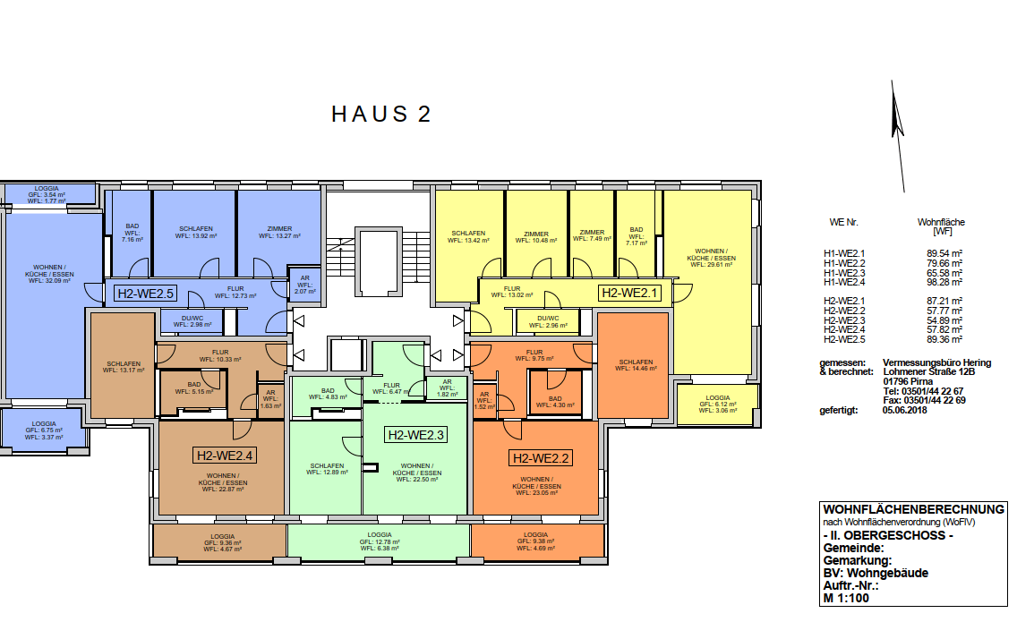 Wohnungsvermessung, Wohnflächenberechnung