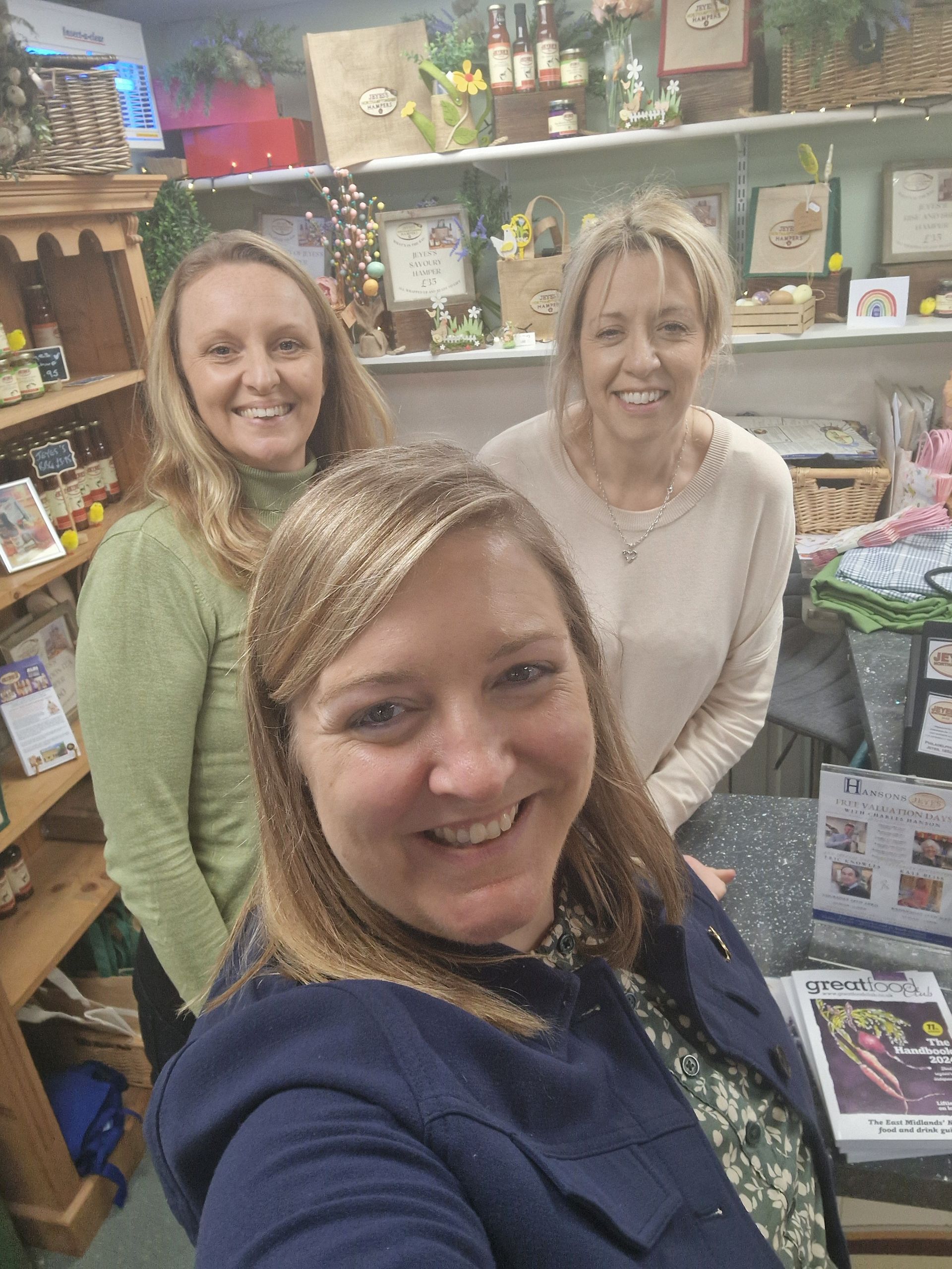 Milly Fyfe with Anna and Philippa Jeyes