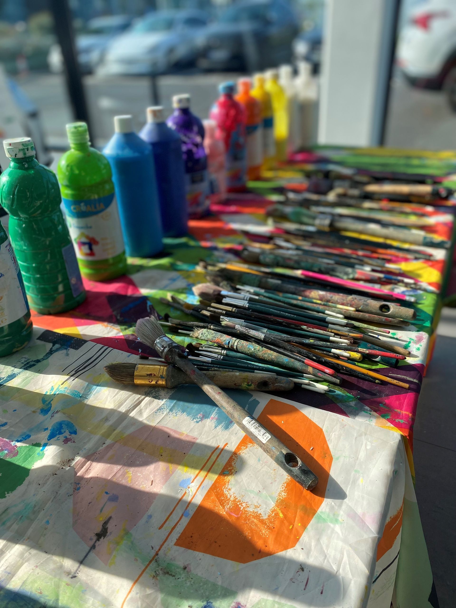 Fresque collaborative Atelier artistique