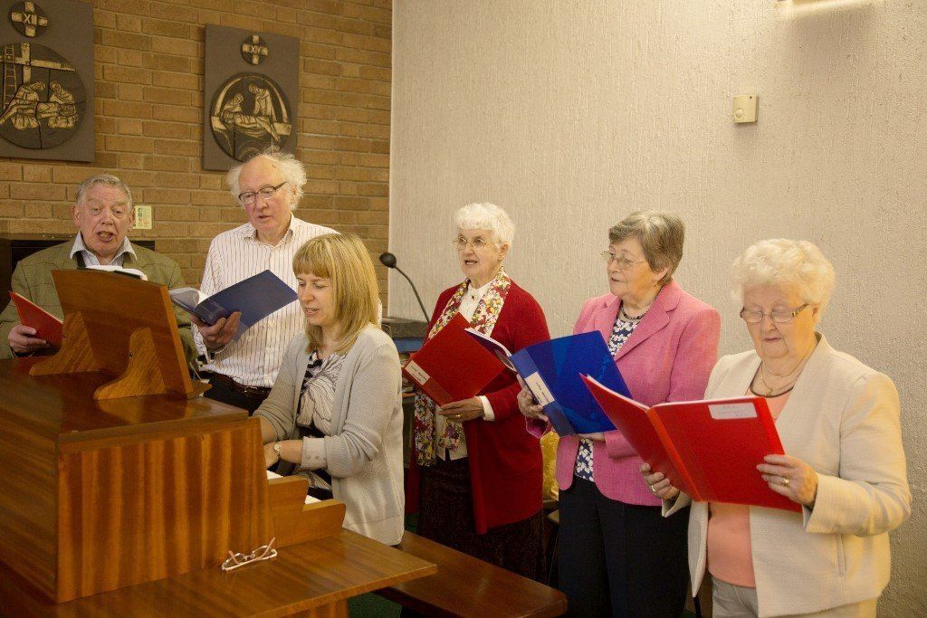 The St Anthonys Choir in full voice