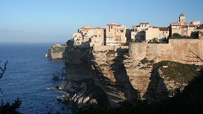 Sunrise over Bonafacio Sunrise, Bonafacio, Corsica