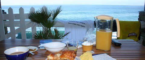 Breakfast overlooking the sea, Le Relais du Cap, South of Nonza Le Relais du Cap, Corsica