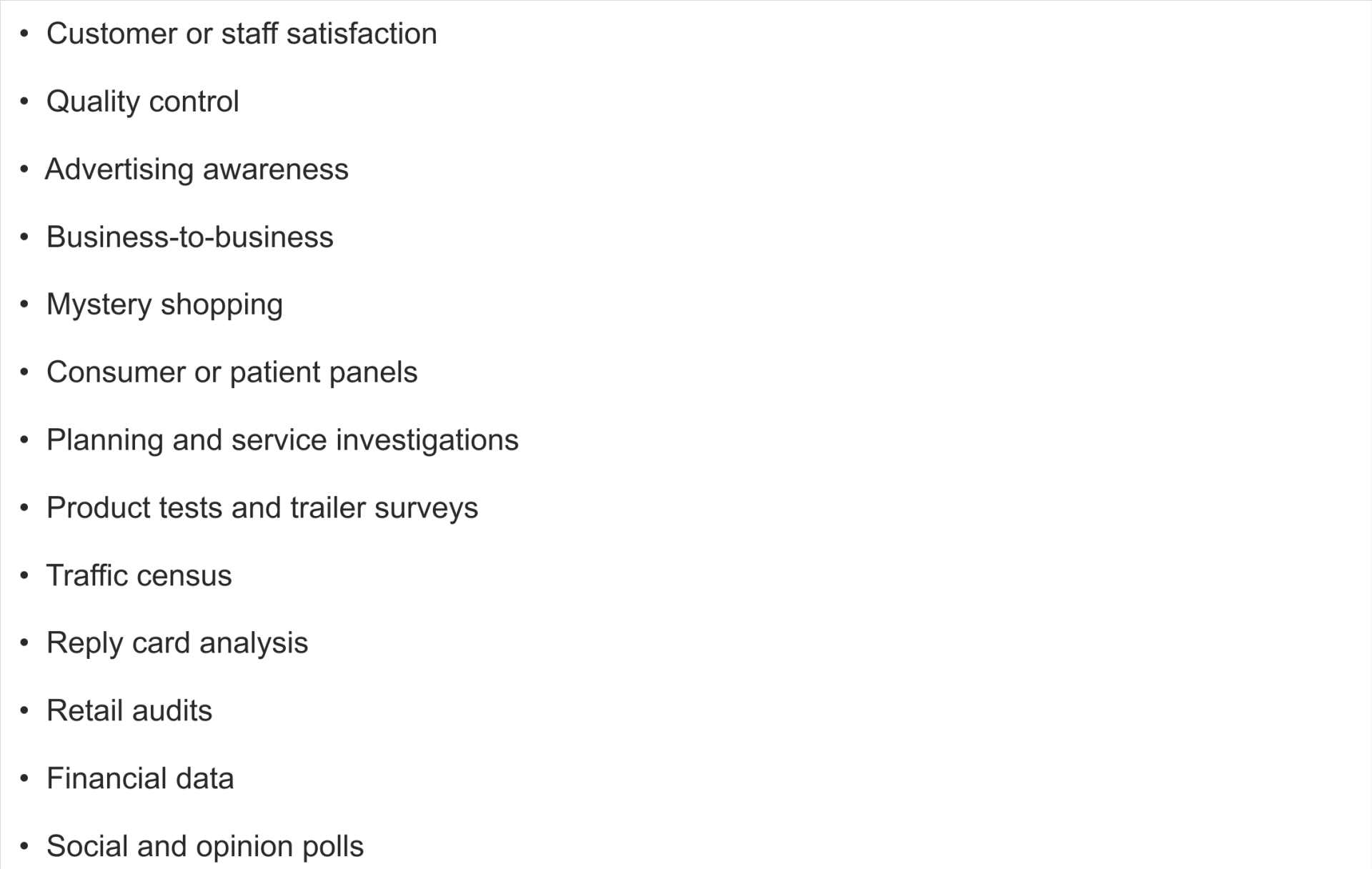 QPSMR Companion Features List - Projects