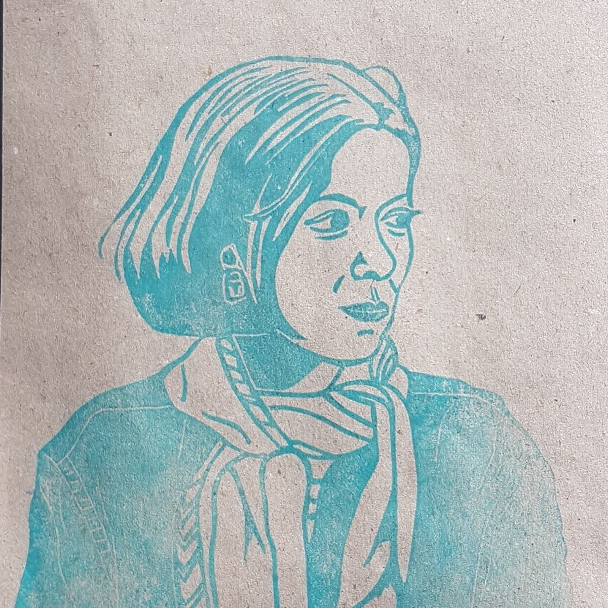 Portraitstempel, Porträtstempel, Stempel geschnitzt, Stempelschnitzen
