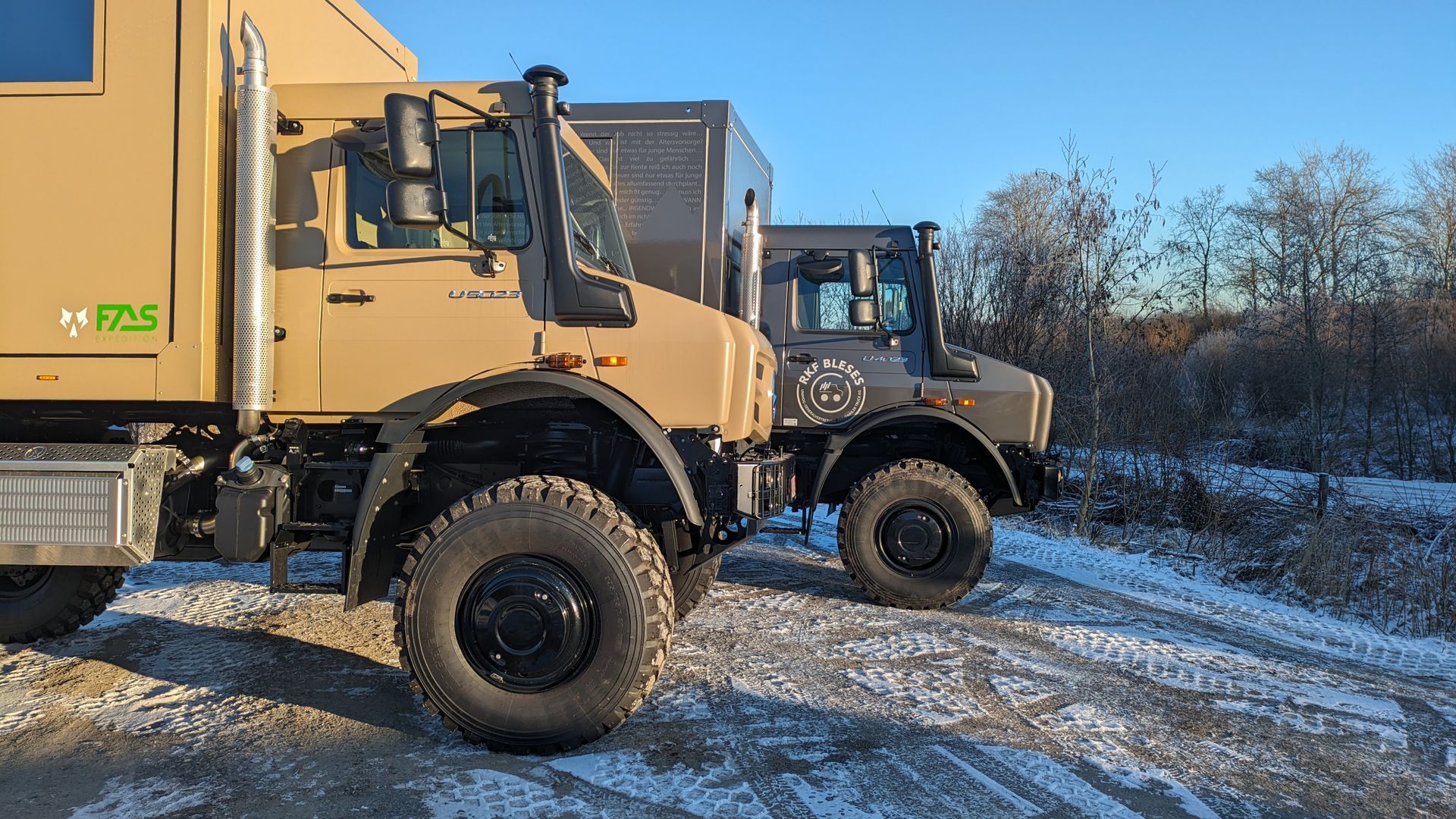 FAS Expedition Unimog U4023 U5023 mit Leerkabine Selbstausbau Reisemobil Expeditionsmobil