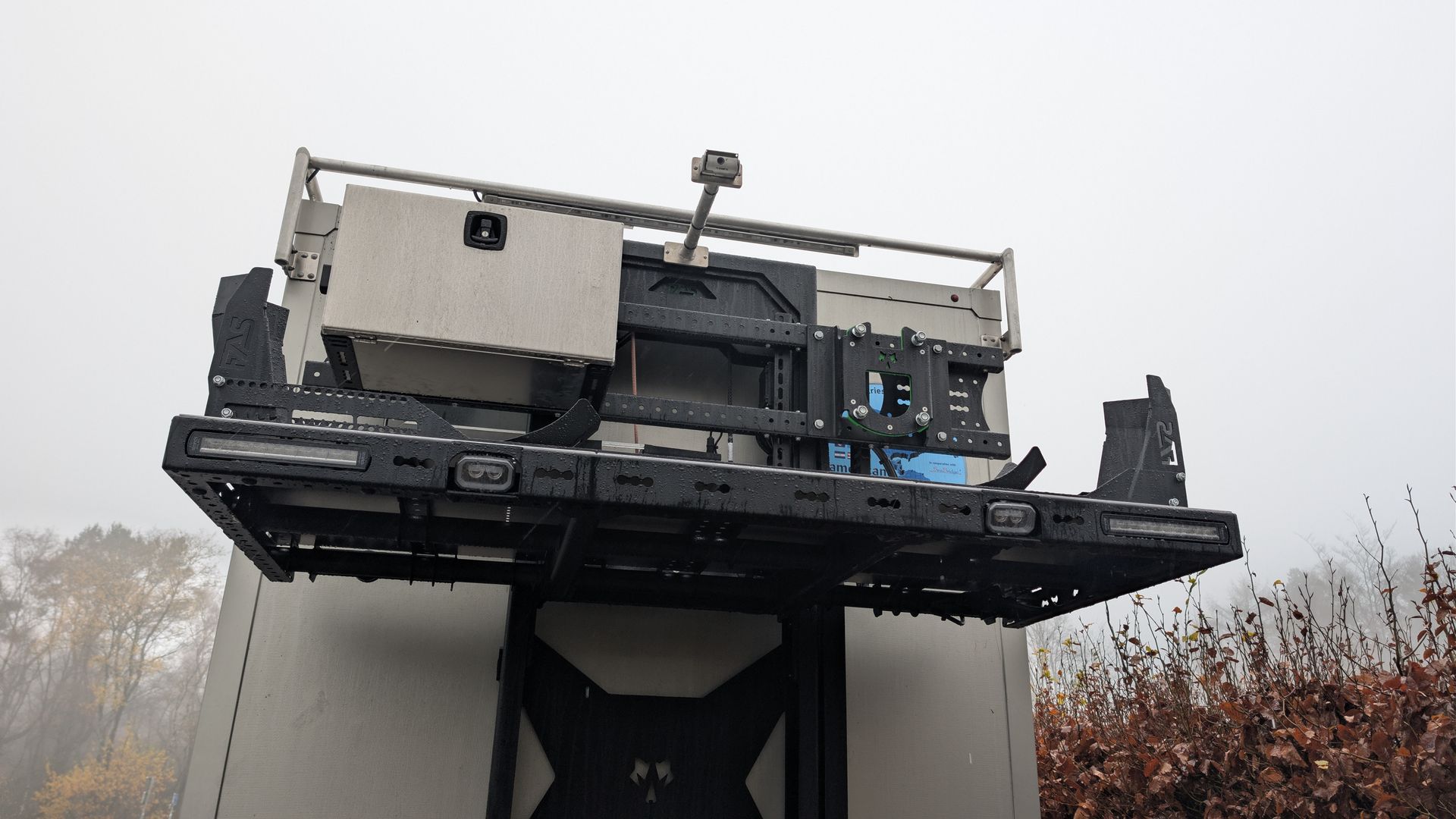 FAS Expedition Reisemobil Expeditionsmobil Heckträger Unterfahrschutz Motorradträger Ersatzradträger