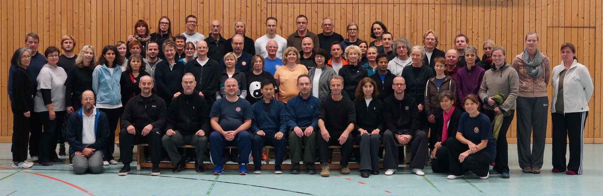 Gruppenfoto vom Seminar mit Großmeister Yang Jun 2015 in Kiel