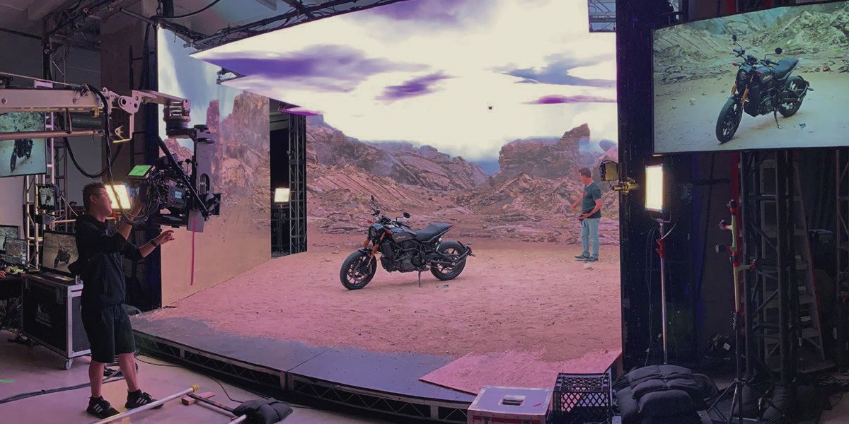 Nuevas tecnologías set de televisión mandalorian cine