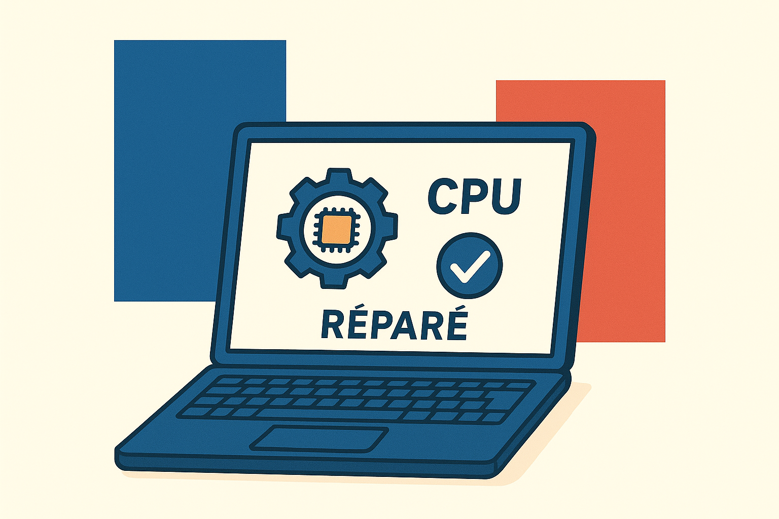 remplacement du processeur ordinateur Lenovo