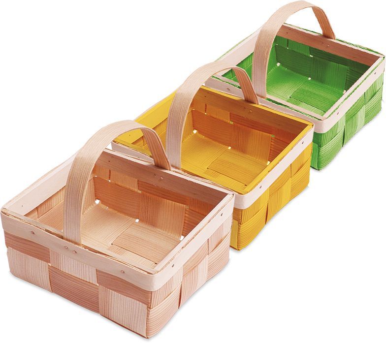 Osterkörbchen, Flechtkorb, Holzspankorb