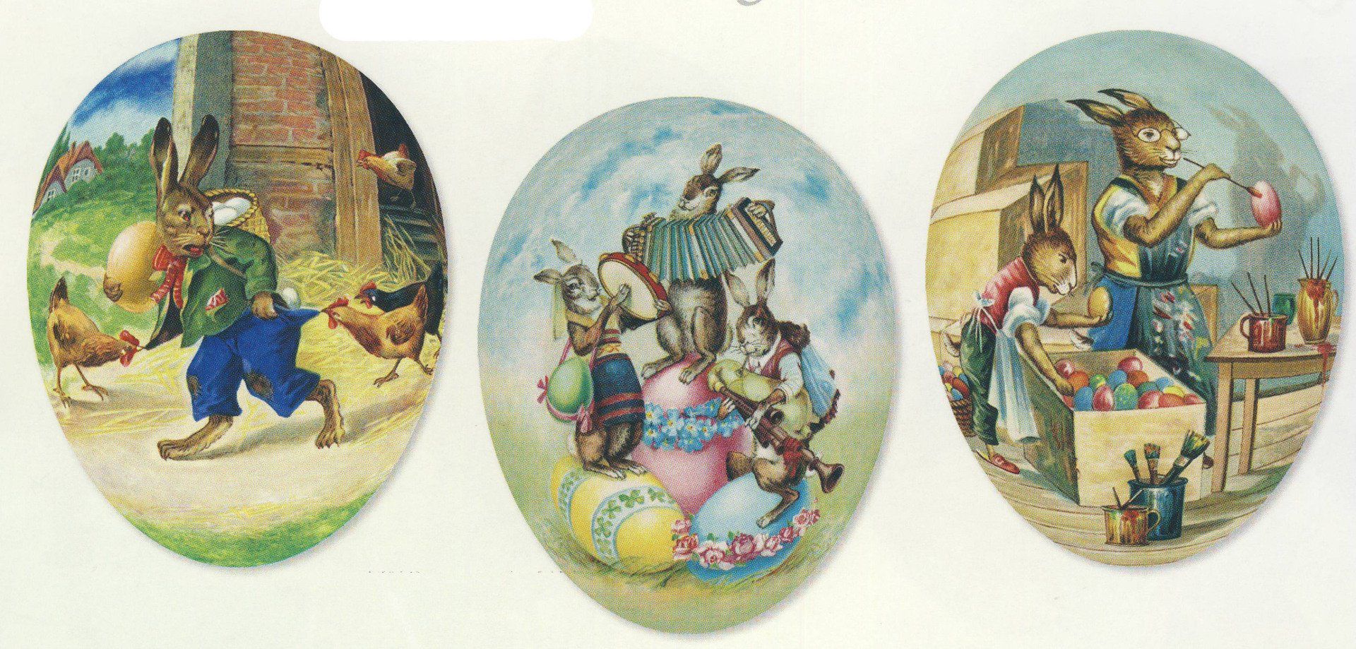 Pappostereier zum Befüllen, gefertigt im Erzgebirge. Verschiedene Motiven und Größen ab Lager - finkhandel.lde