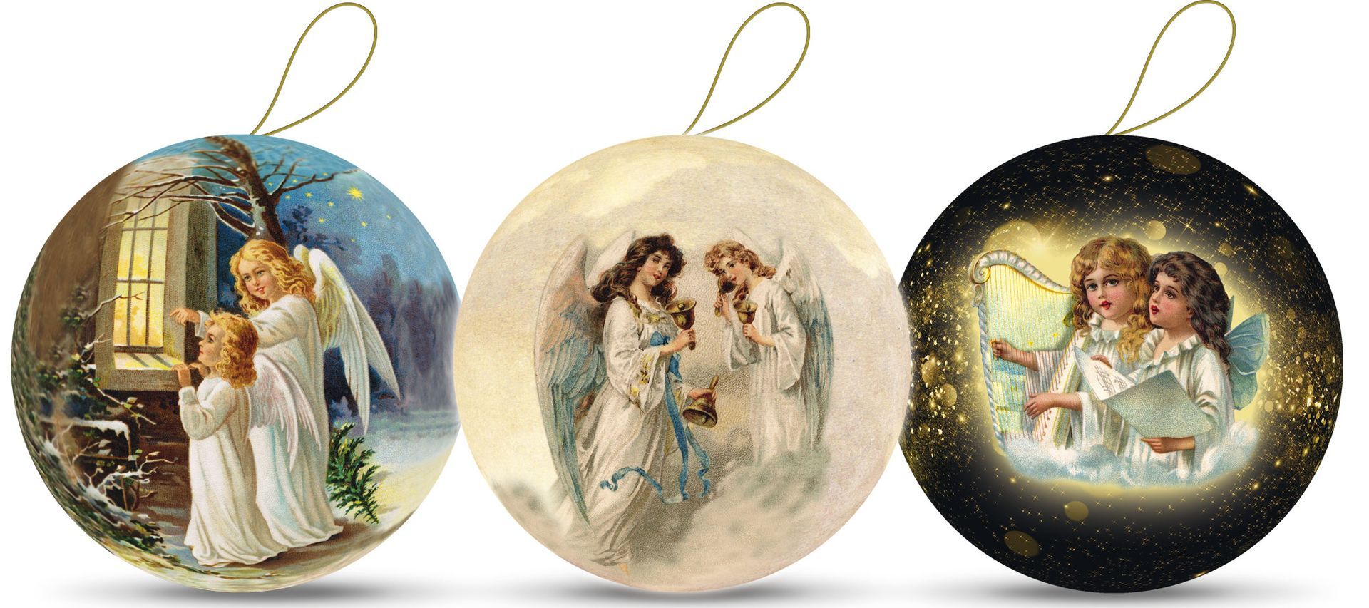 Himmelsfreuden - Weihnachtskugeln aus Pappe zum Befüllen aus dem Erzgebirge
