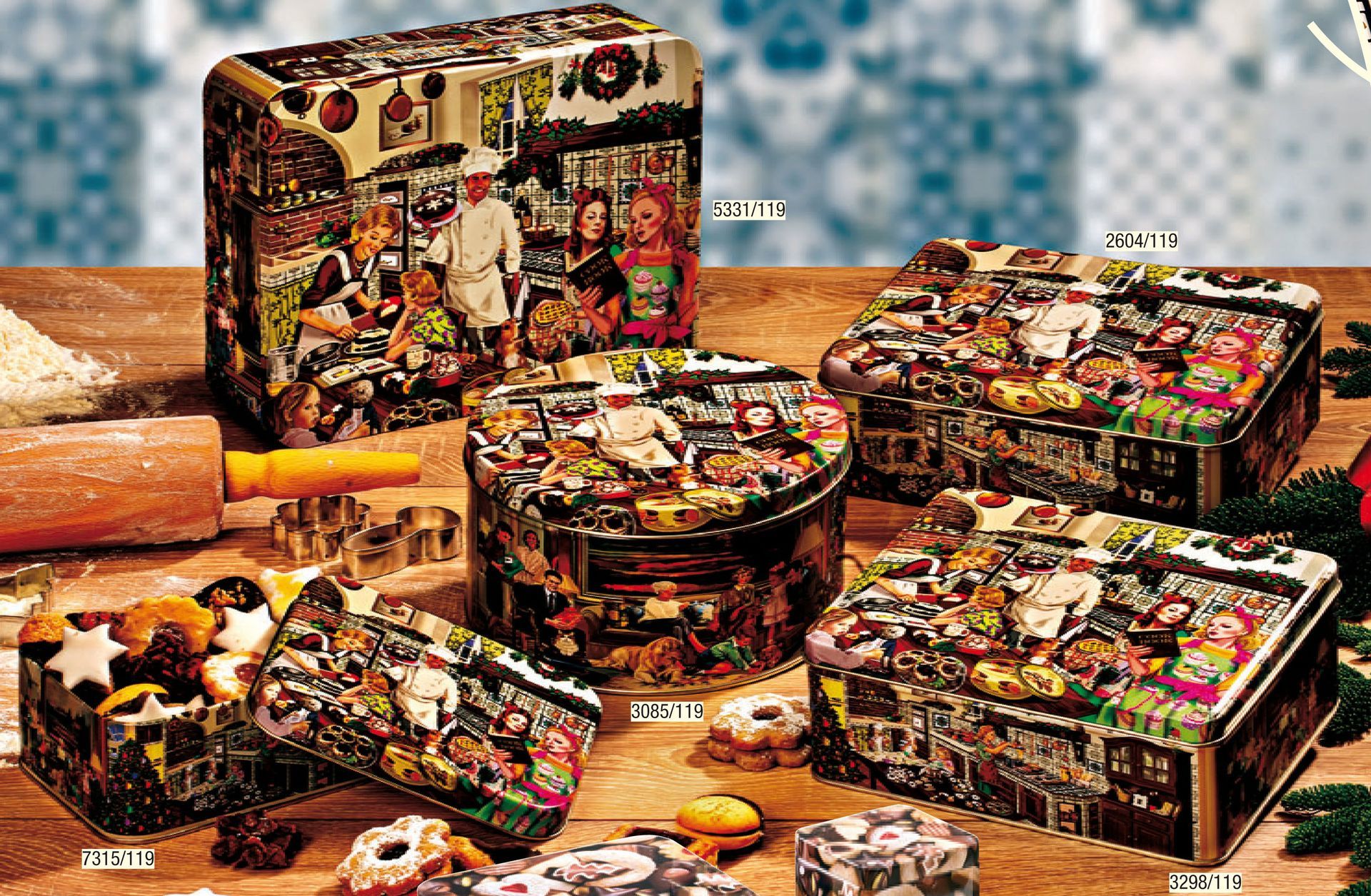 Weihnachtsbäckerei Weihnachtsdosen