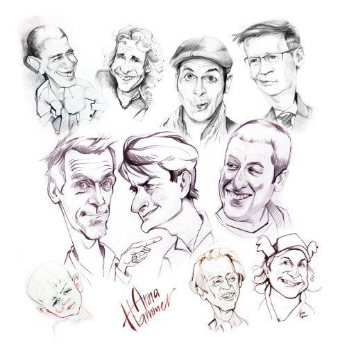 Karikatur Schnellzeichnen Schnellkarikaturen Anna Hammer