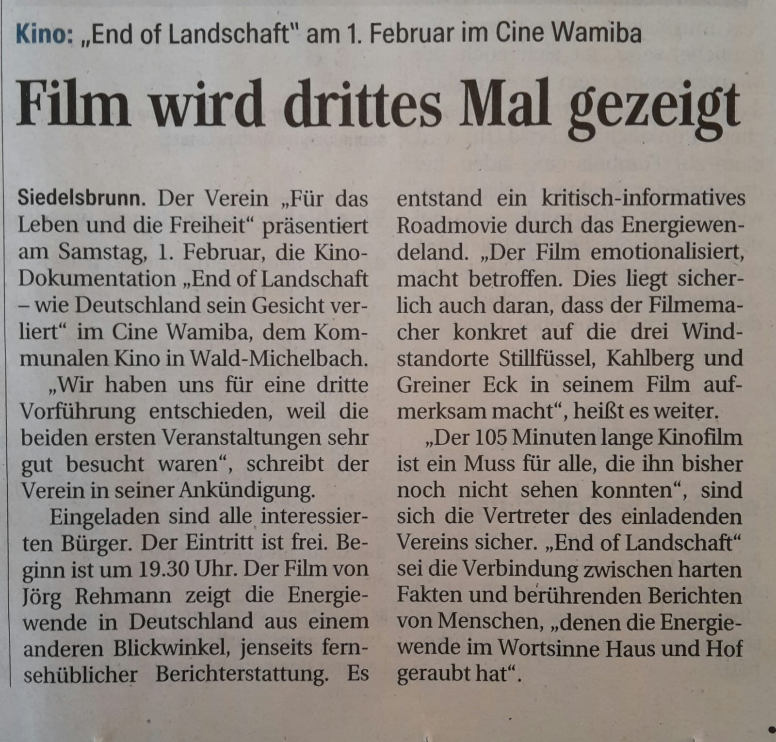 End-of-Landschaft