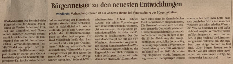 Zum Artikel im neuen Fenster hier klicken. Windkraft Wald-Michelbach