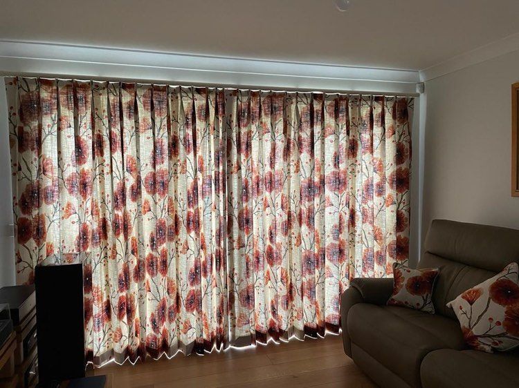 Harlequin fabric curtains