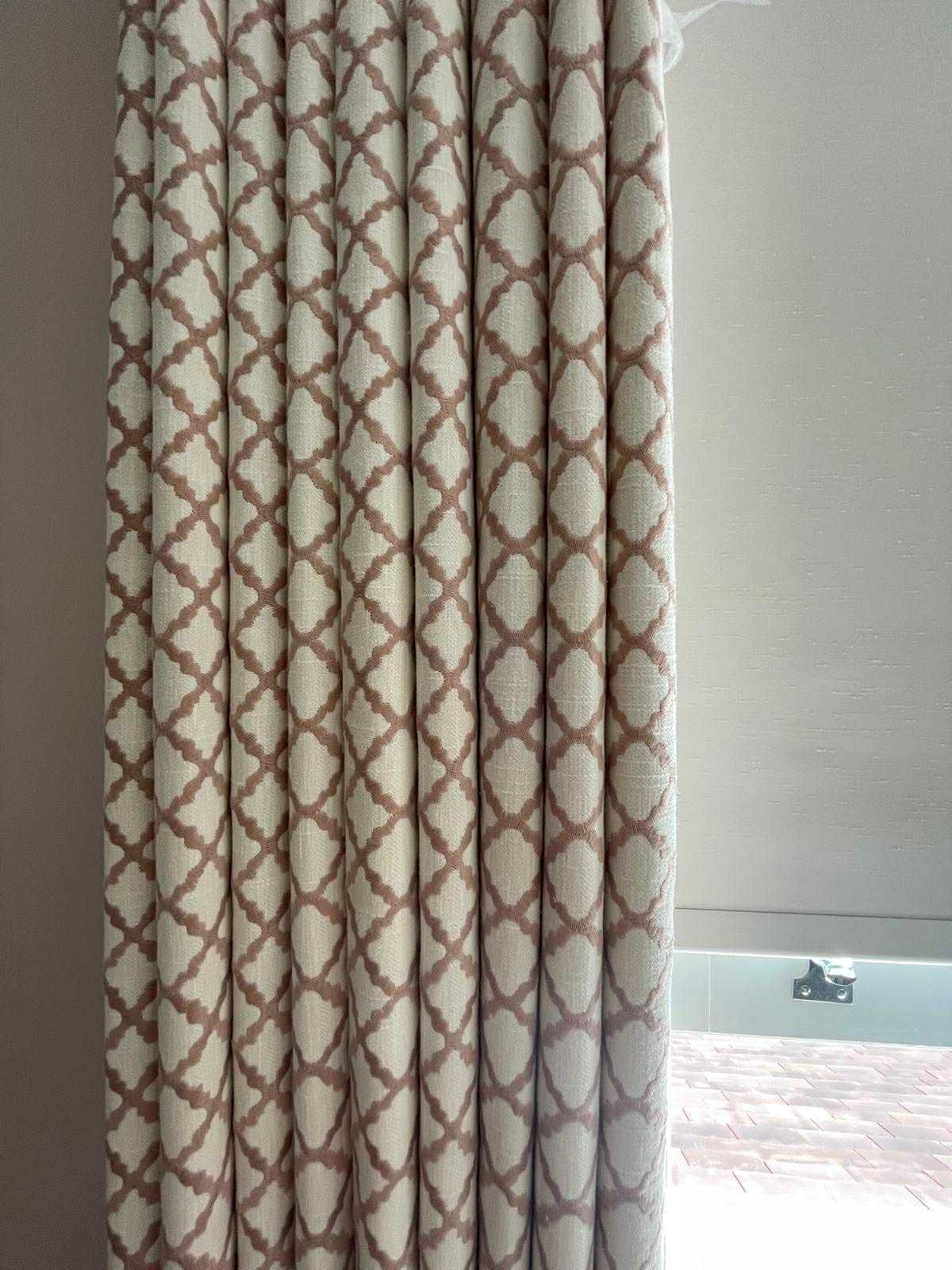 Clarke and Clarke fabrics wave heading curtains