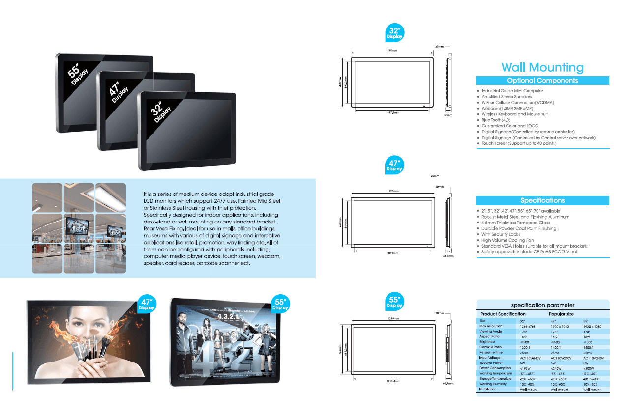 ecran tactile evenement publicité