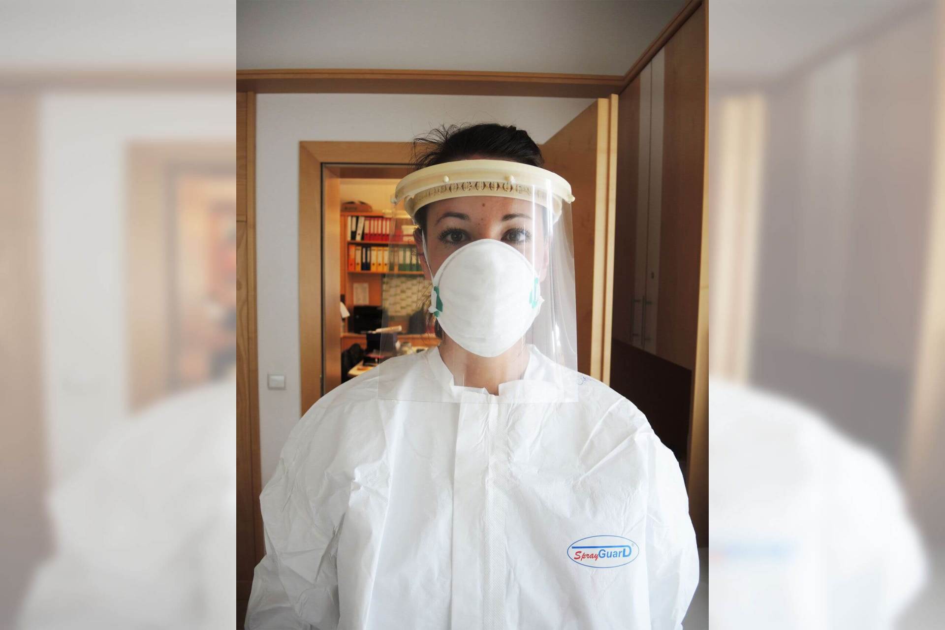 ein Bild, Gesichtsvisier, Infektionsschutz