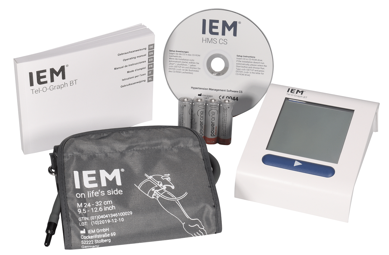 Ein Bild, Set, Blutdruckmonitor mit Zubehör