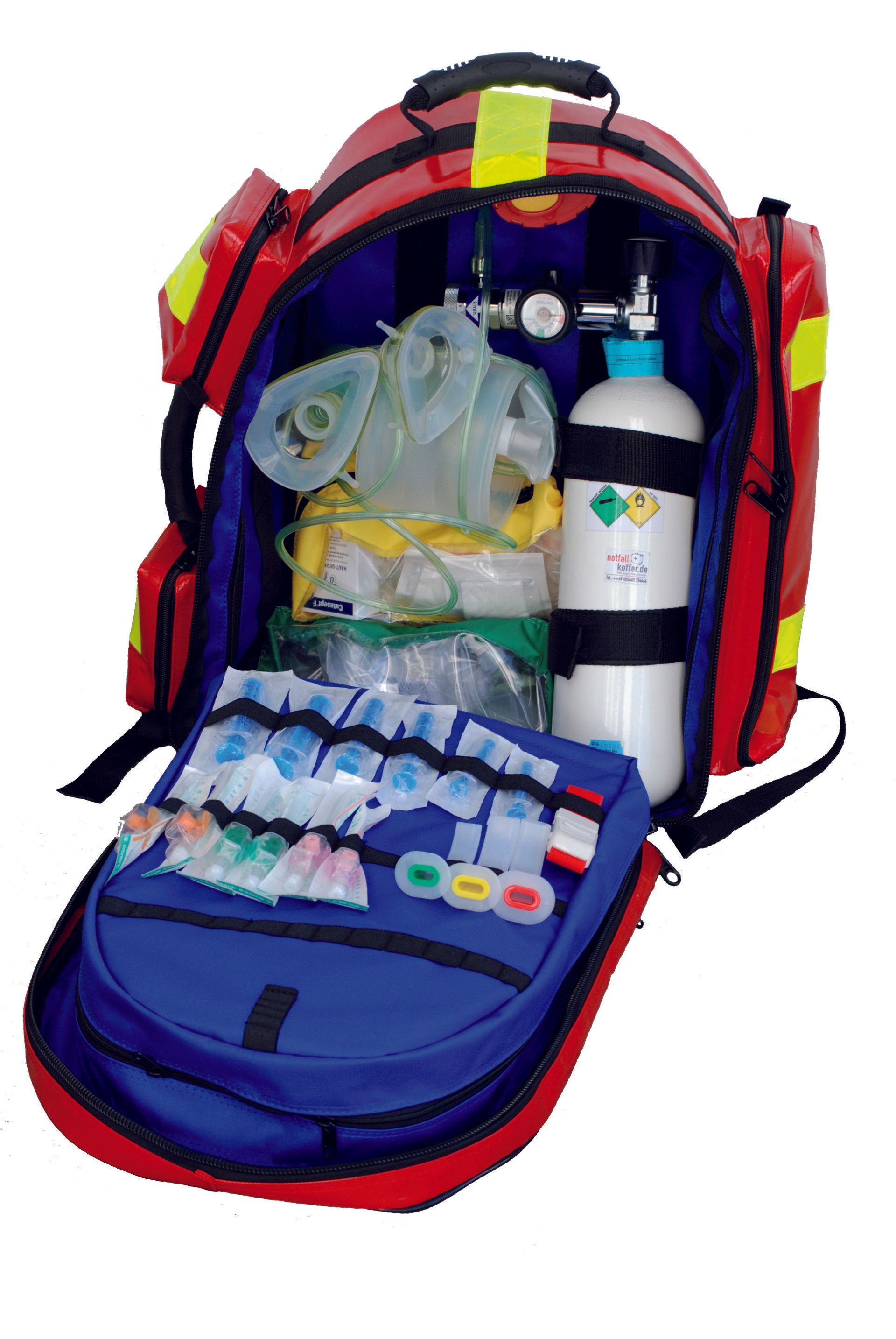 ein Bild, Notfall-Rucksack offen