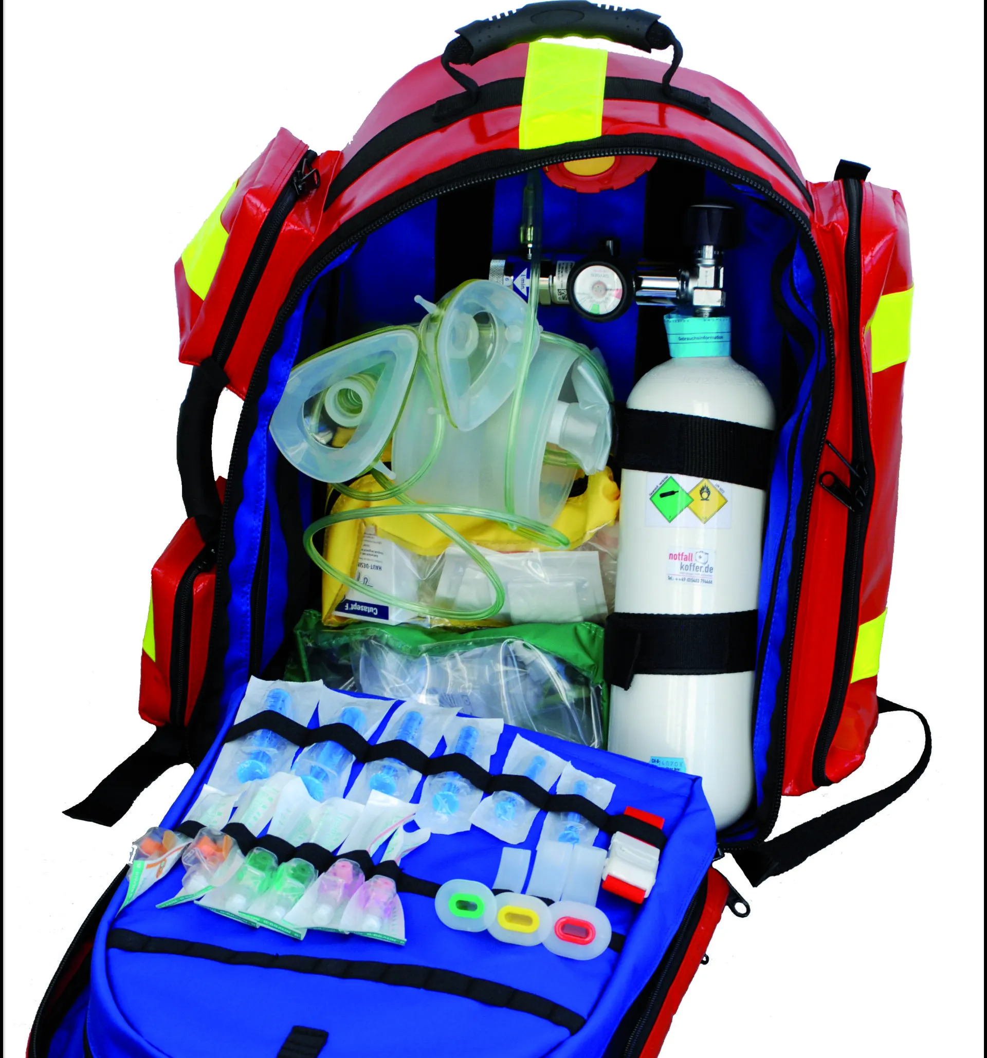 Ein Bild, Notfall-Rucksack, gefüllt