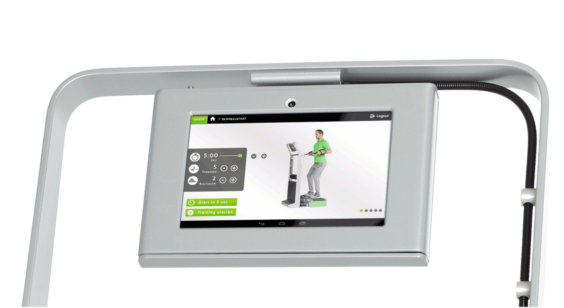 ein Bild, Detailansicht Wellengang-Touch-Screen-Monitor