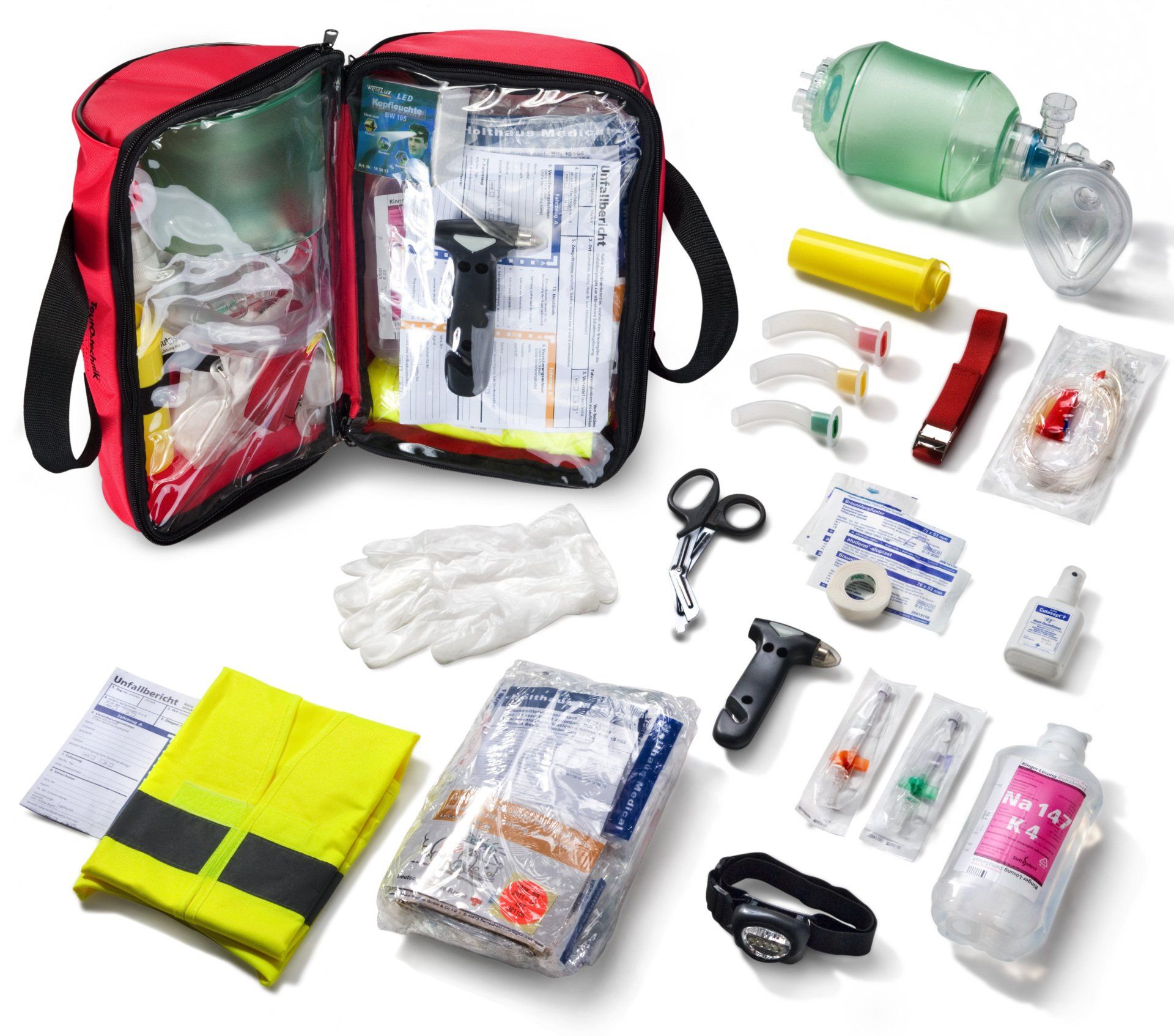 ein Bild, Inhalt Notfall-Tasche