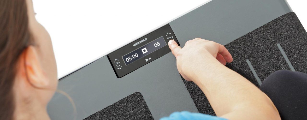 ein Bild, Detailausschnitt Vibrationstrainer, Display, Wellengang performance