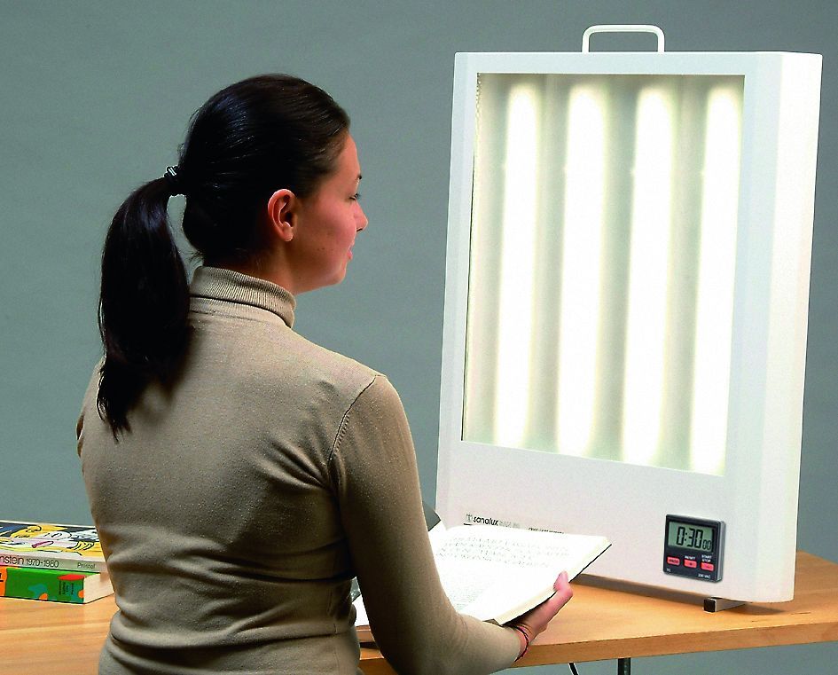 Ein Bild, Sanalux, Lichttherapie in der Praxis