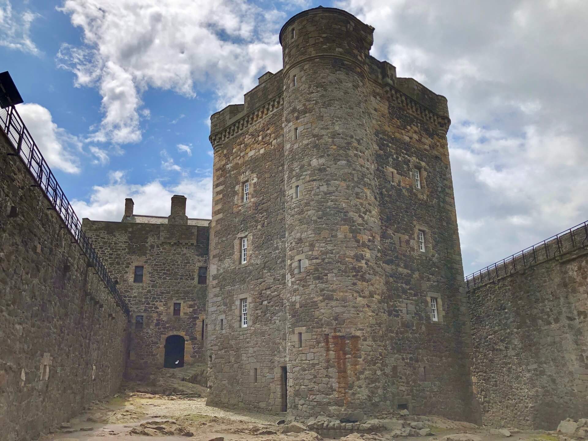 Blackness Castle in Outlander filming