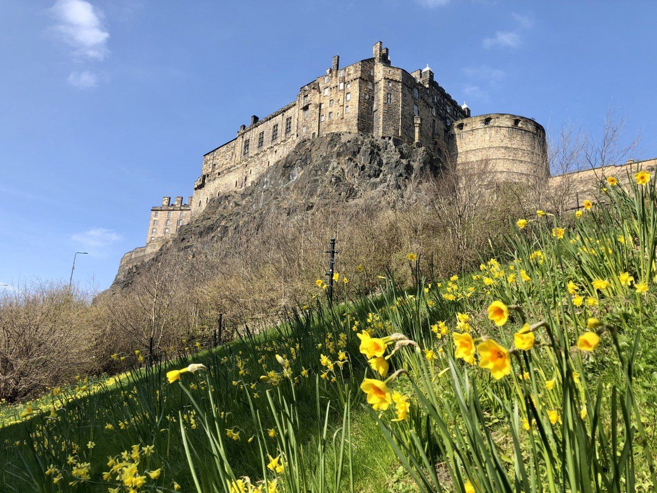 Edinburgh Castle from the Grassmarket