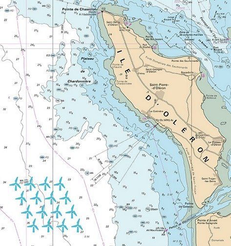 le futur parc éolien d'Oléron