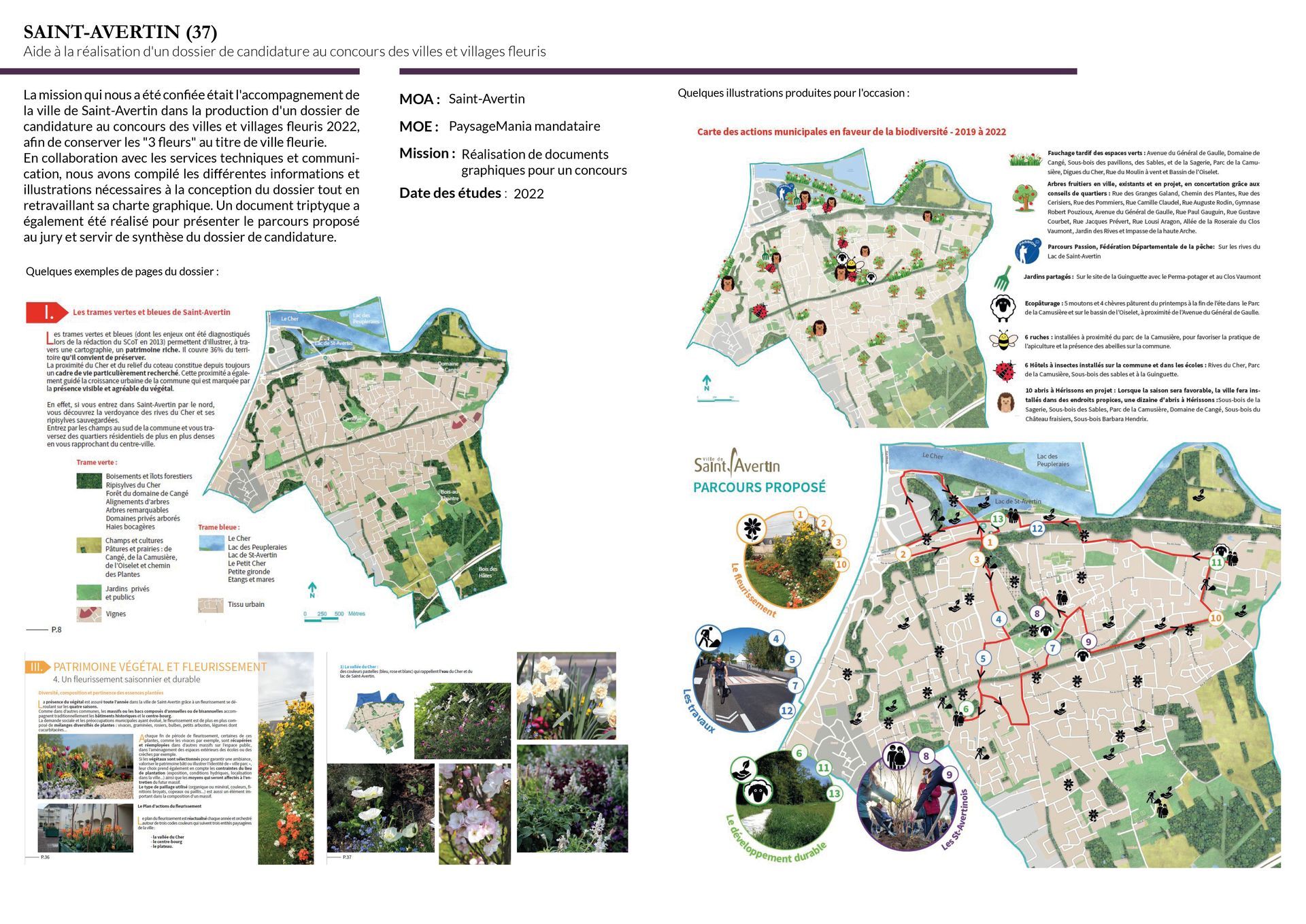 Dossier candidature 3 fleurs CNVVF Concours nationale des villes et villages fleuris St-Avertin aide réalisation paysagiste Pontault-Combault paysagiste Tours paysagiste concepteur Tours Paysagiste concepteur Paris aménagements paysagers architecte paysagiste bureau d'études